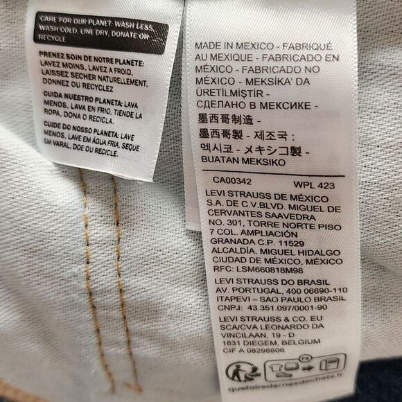 Levi’s 505 Men’s 36x30 Straight Leg Blue Rigid Denim Jeans 100% Cotton - Picture 5 of 8